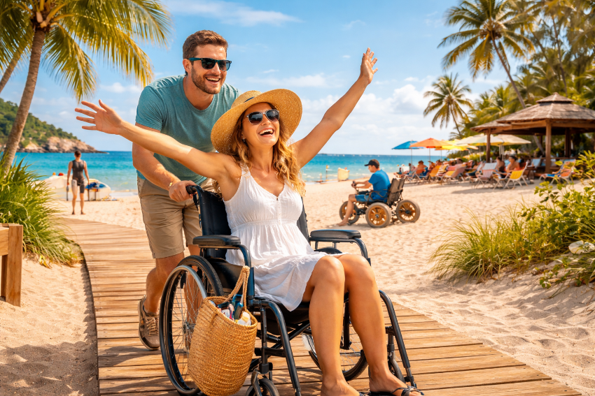 Inclusive Beach Vacation. Accessible Travel for Everyone